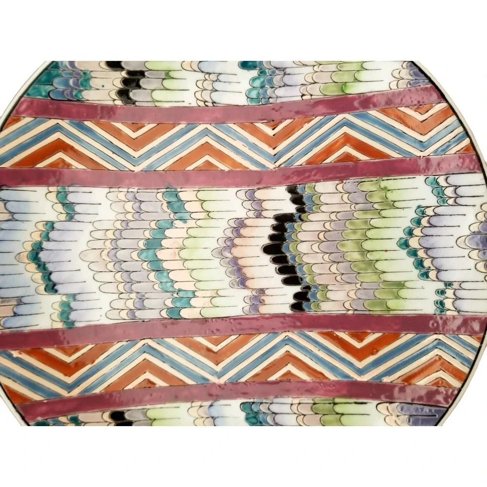Decorative Hand Painted Plate Beautiful Unique Design Only Made in Macau